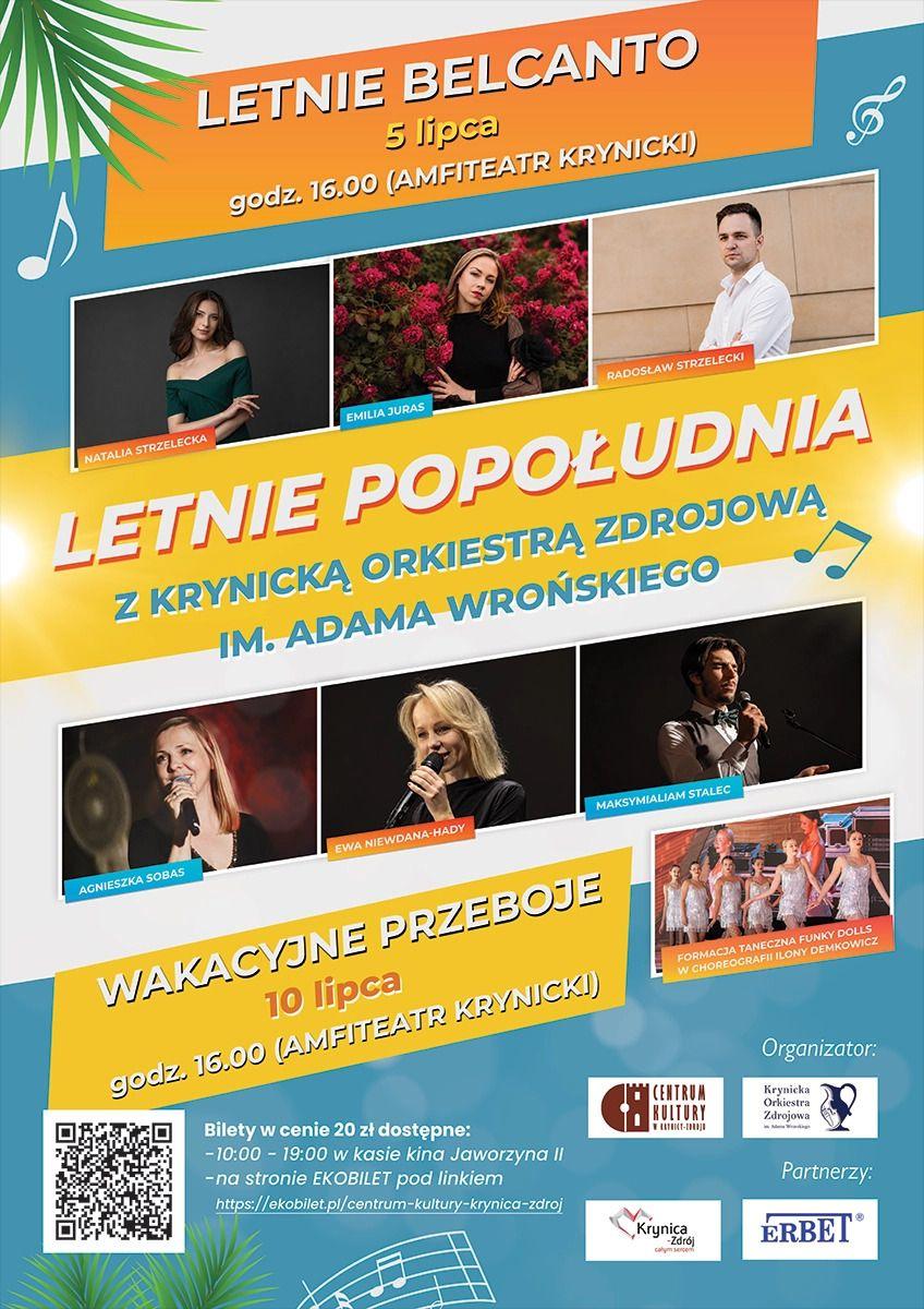 plakat koncertu Letnie Belcanto